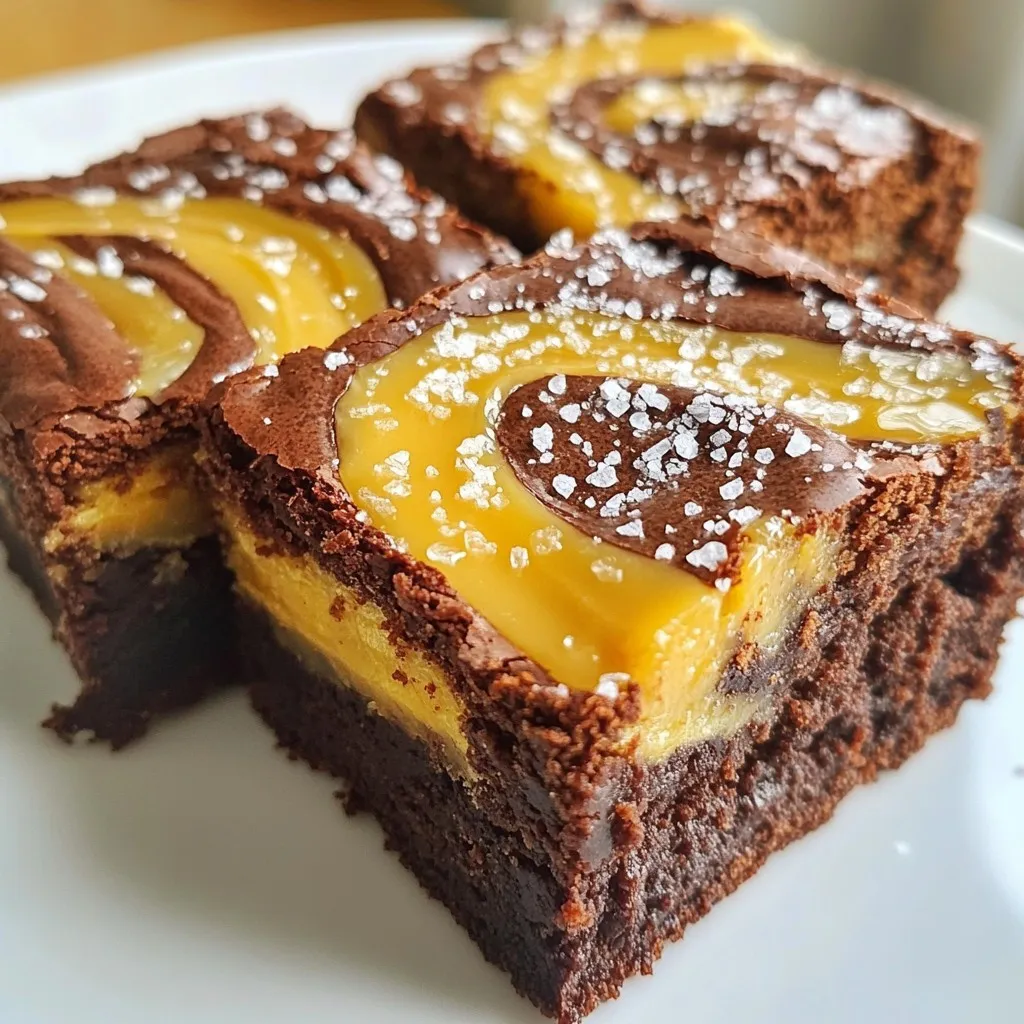 Salted Caramel Swirl Brownies Irresistible Dessert Treat