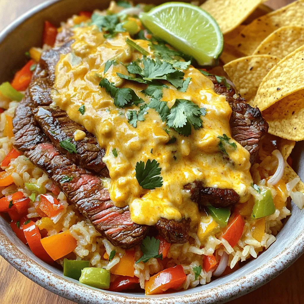 Savory Steak &#038; Queso Rice Flavorful Dinner Delight
