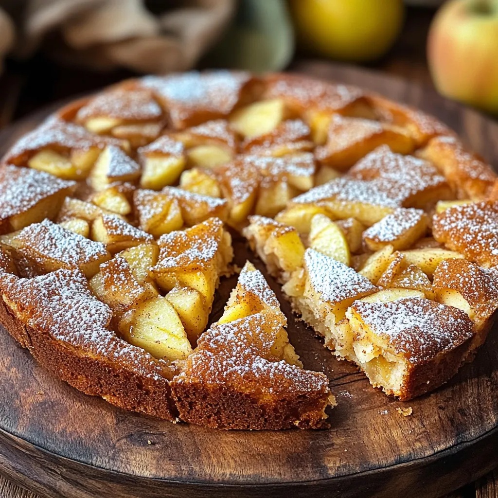 Warm Cinnamon Apple Fritter Cake Irresistible Dessert