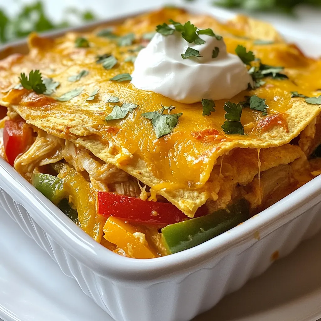 Fajita Chicken Casserole Savory and Simple Dish