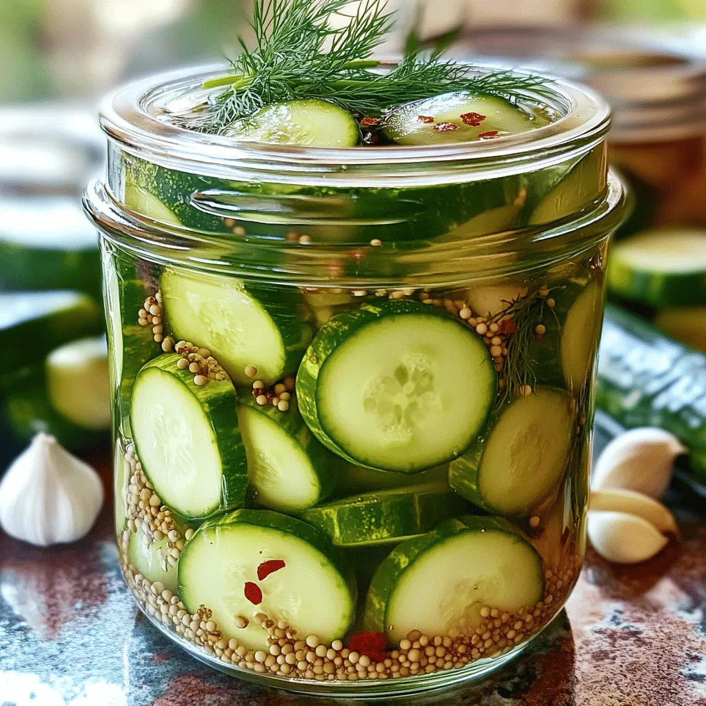 Homemade Refrigerator Pickles Crunchy and Flavorful Snack