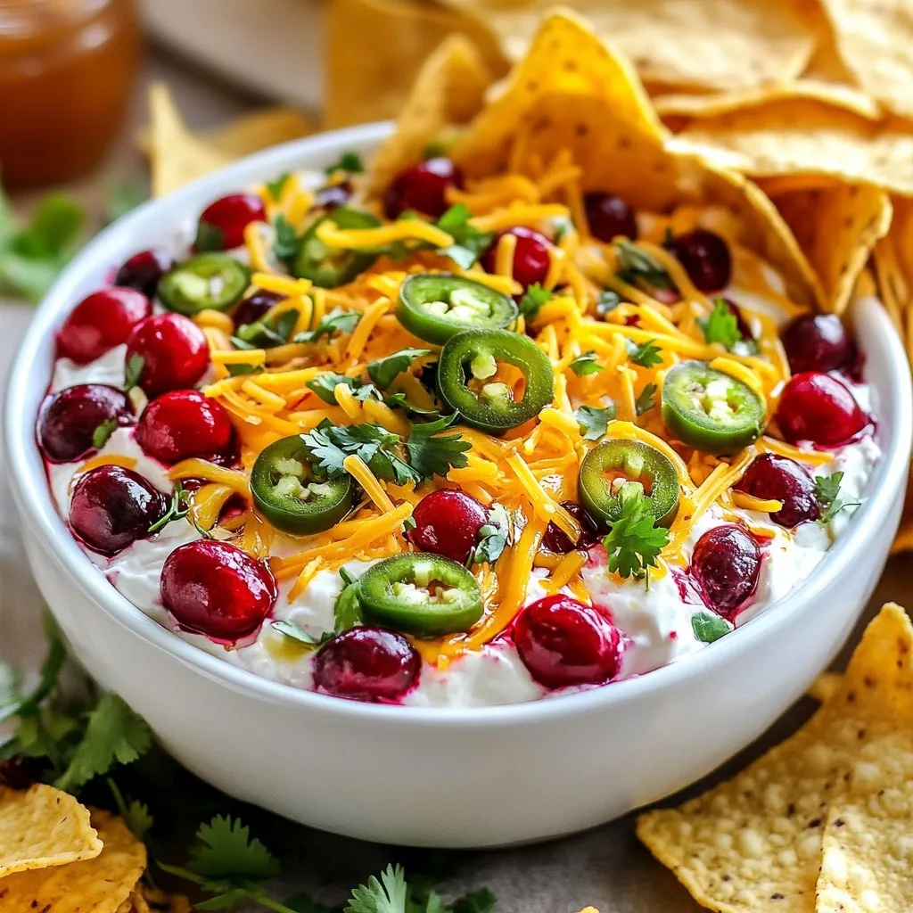 Cranberry Jalapeño Dip Tangy and Flavorful Treat