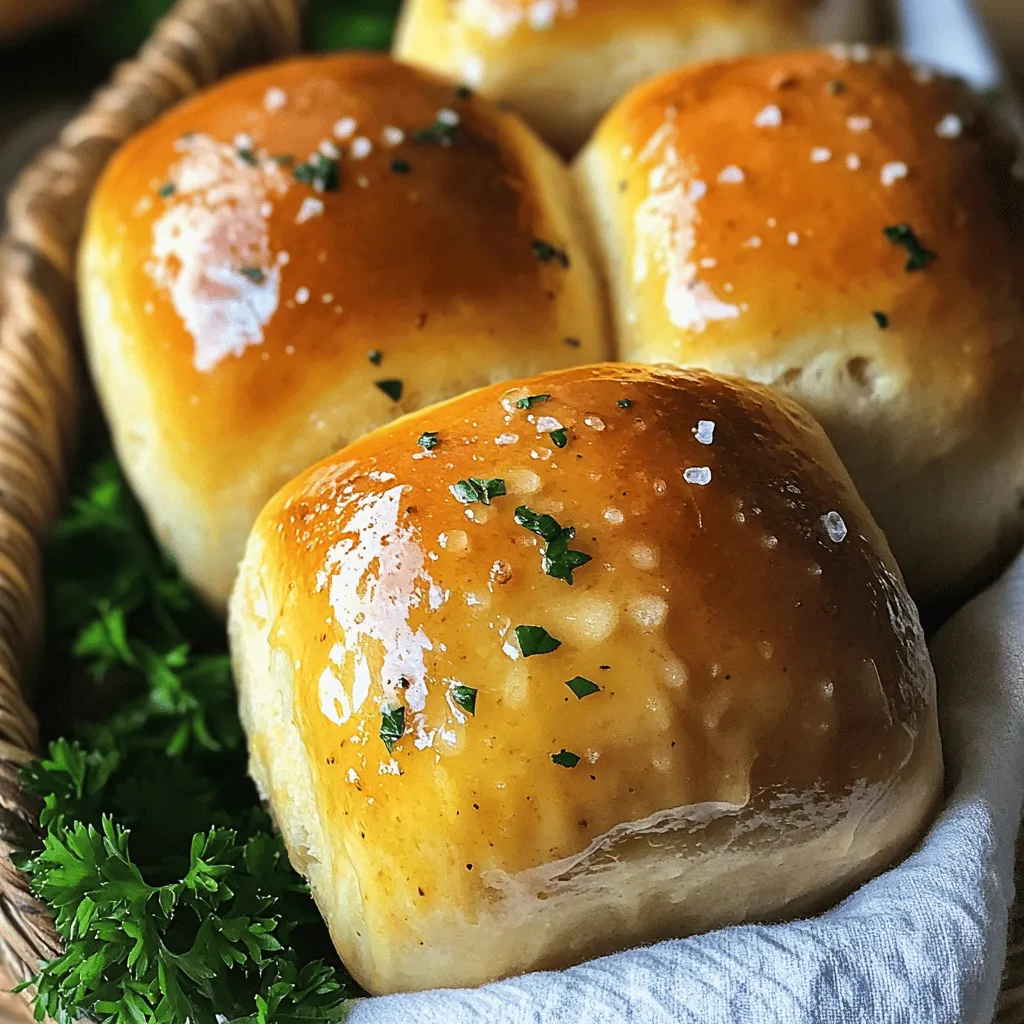 Garlic Butter Dinner Rolls Soft and Flavorful Treat