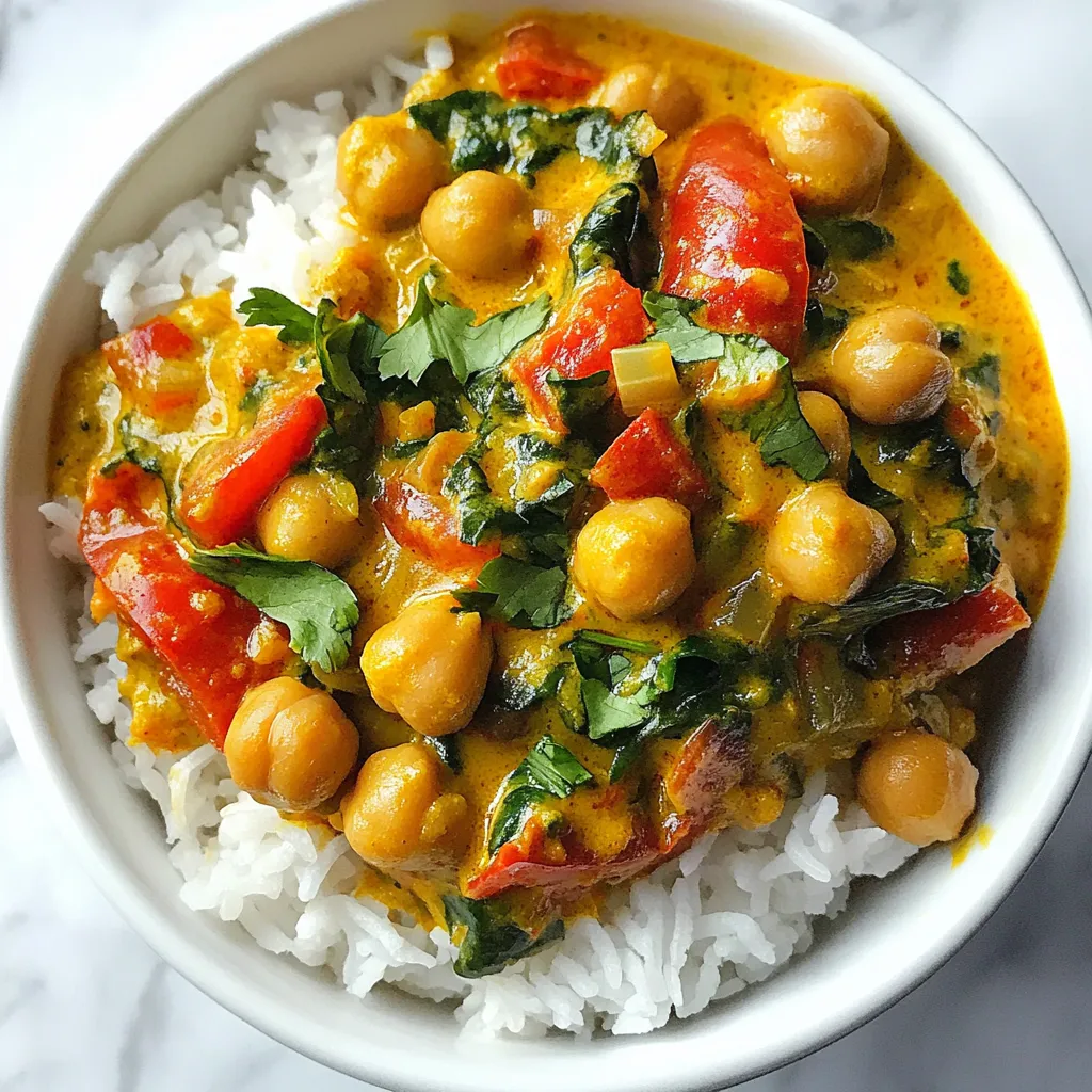 Easy Vegetarian Crockpot Chickpea Curry Delight