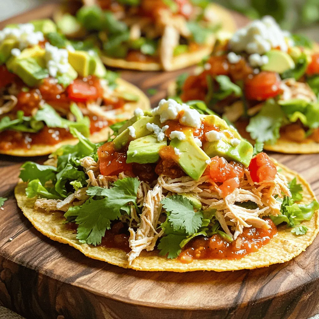 Rotisserie Chicken Tostadas Flavorful and Easy Recipe