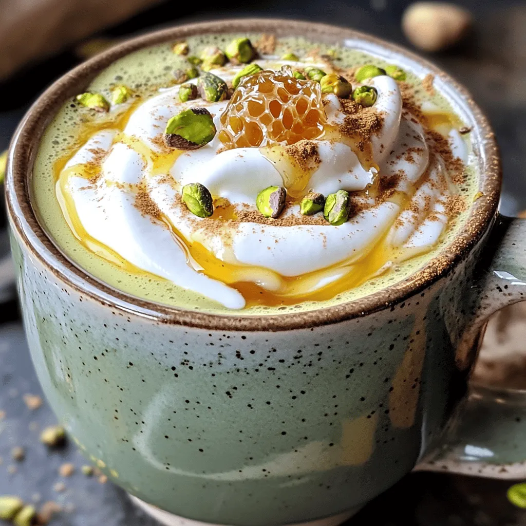 Pistachio Honeycomb Latte Creamy and Delightful Brew