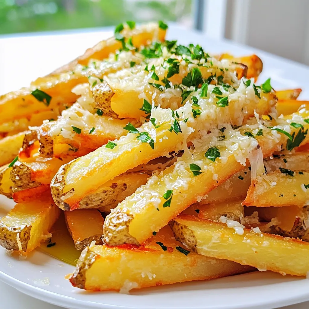 Garlic Parmesan French Fries Crispy and Flavorful Treat