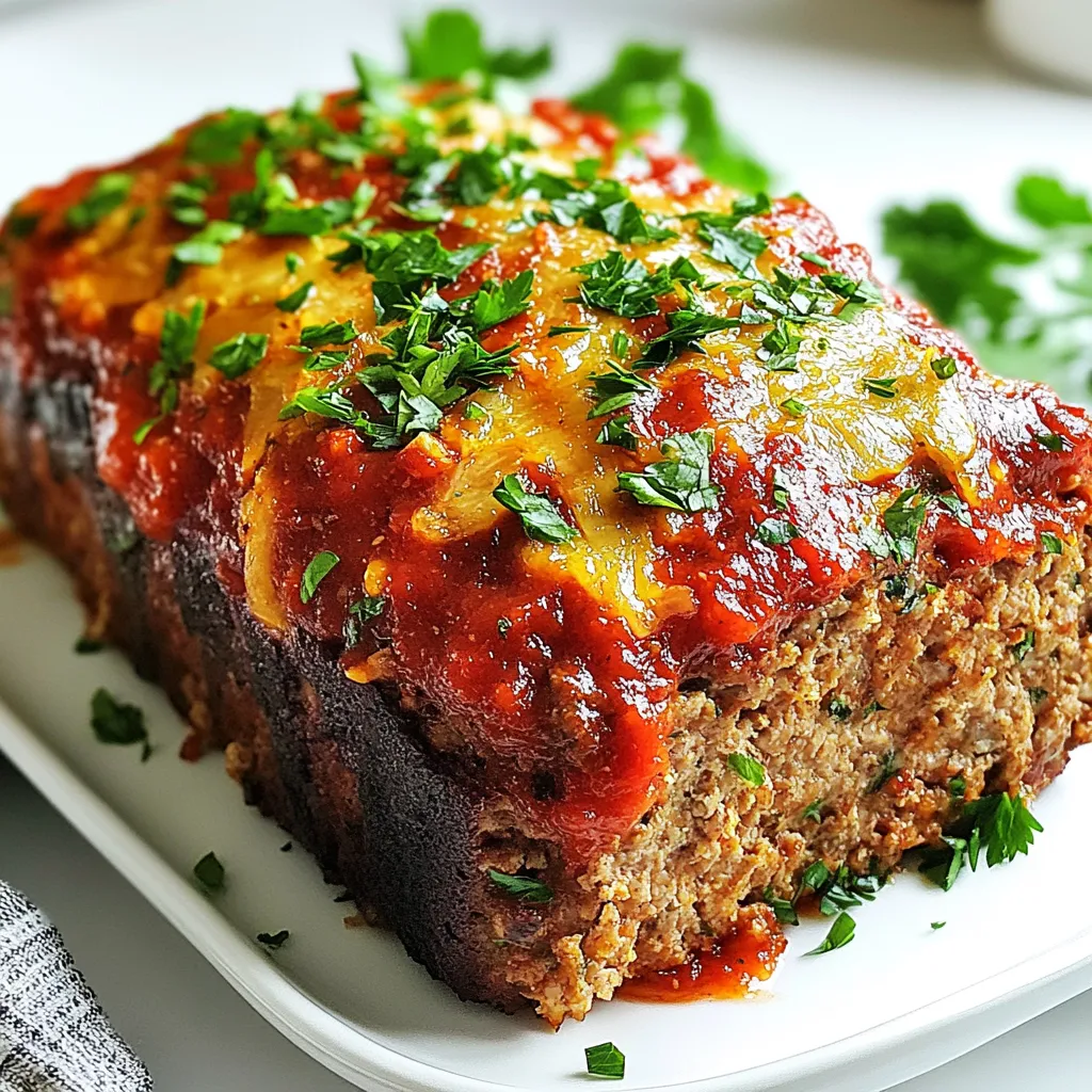 Garlic Parmesan Chicken Meatloaf Tasty Dinner Idea