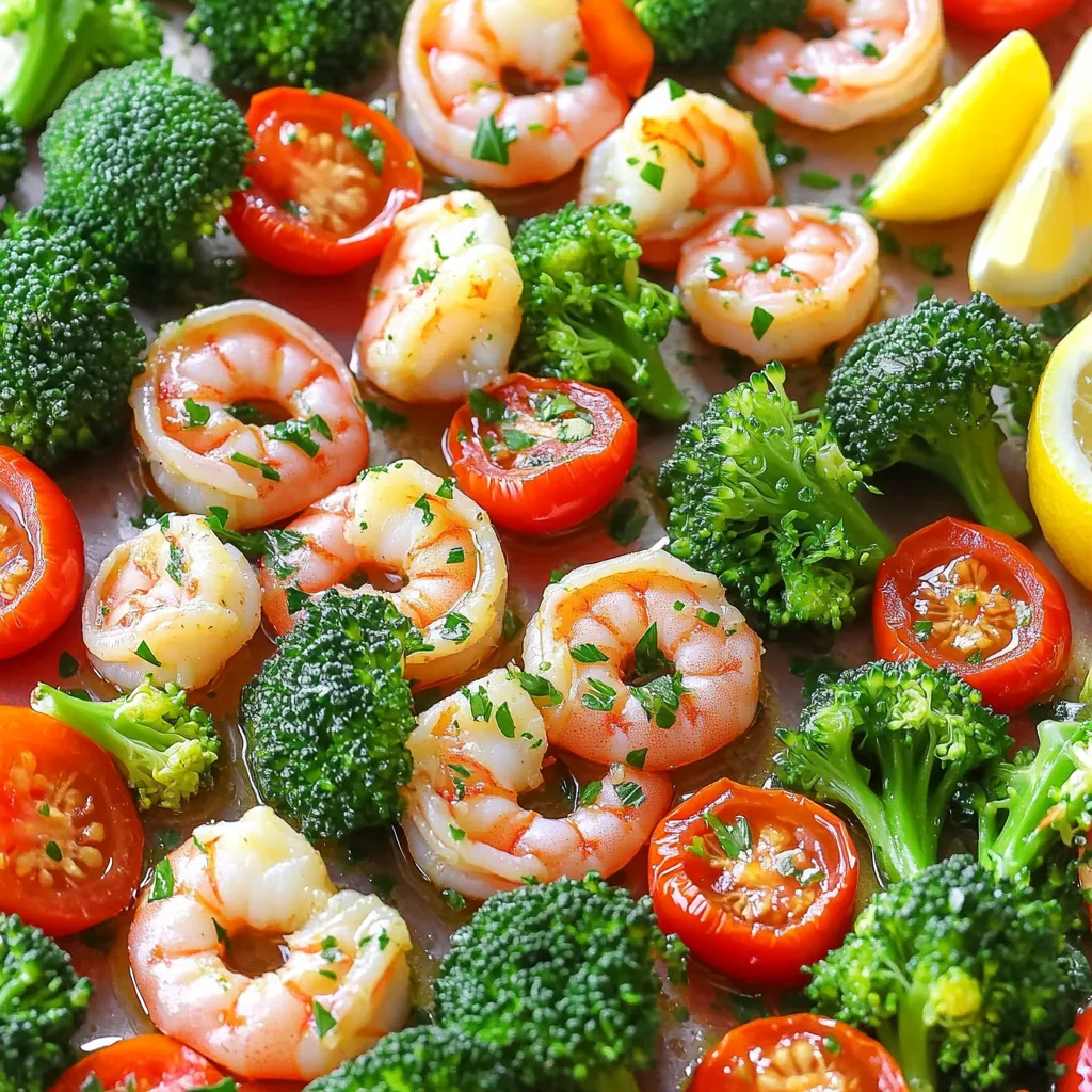 Sheet-Pan Garlic Butter Shrimp and Veggies Delight