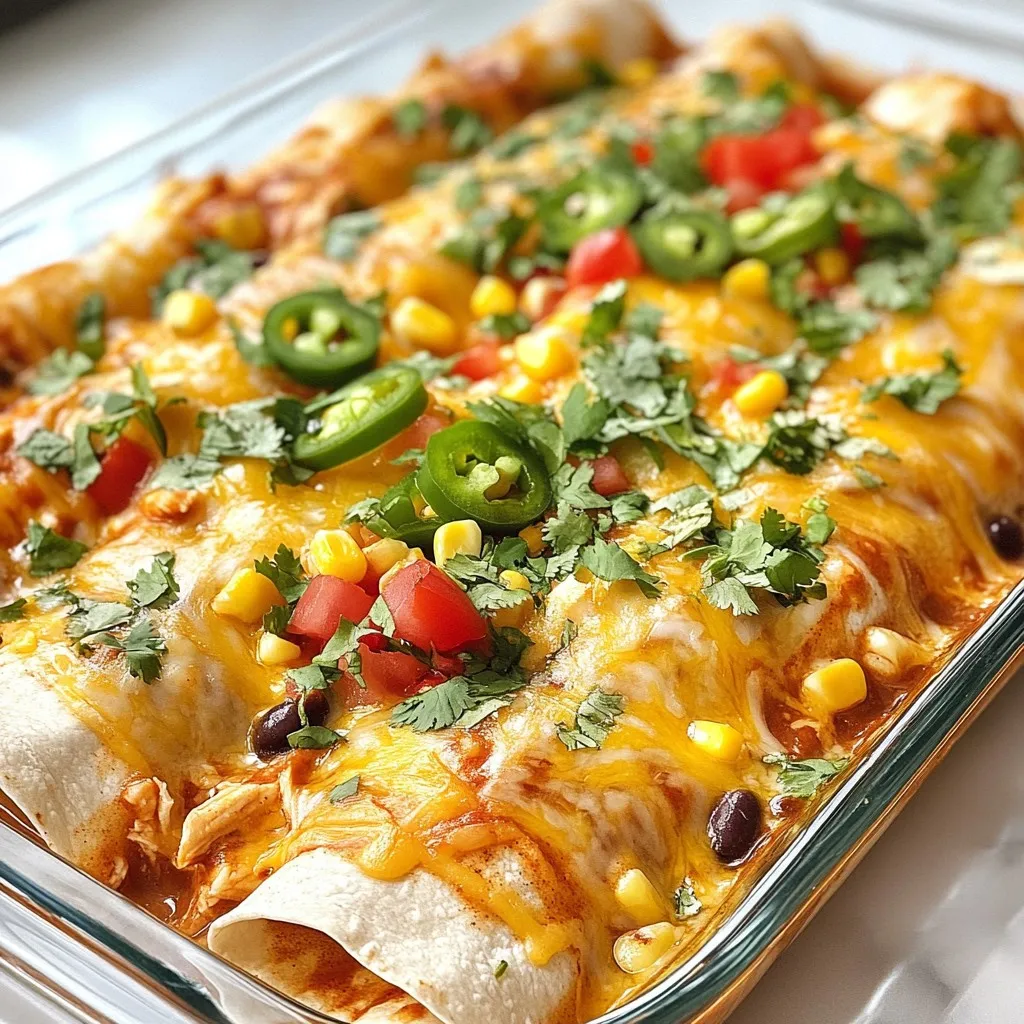 Quick Chicken Enchiladas Flavorful and Easy Meal
