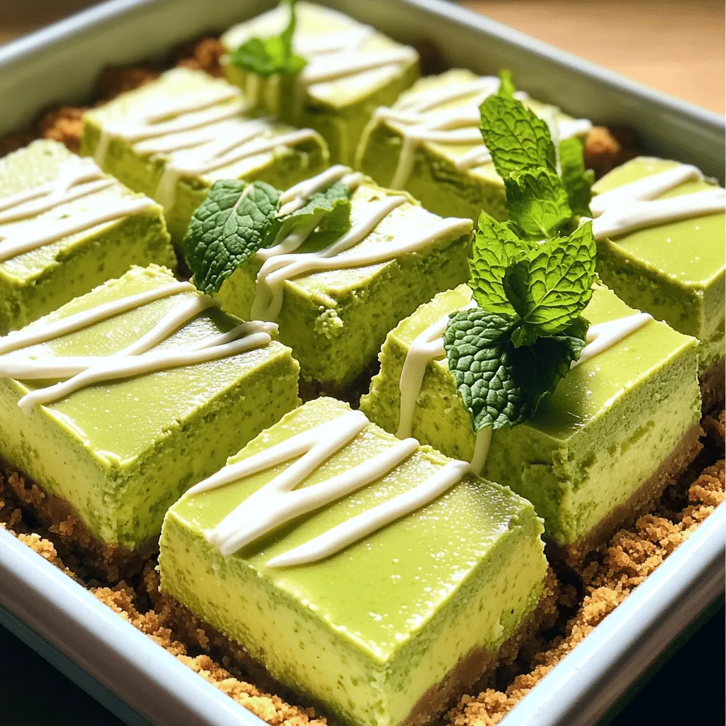 No-Bake Matcha Cheesecake Squares Simple Delight