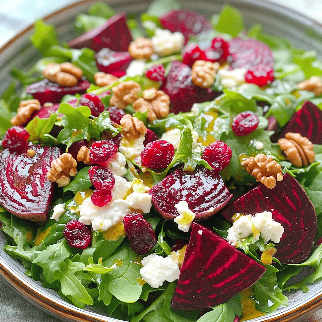 Roasted Beet Goat Cheese Salad Fresh and Flavorful Dish