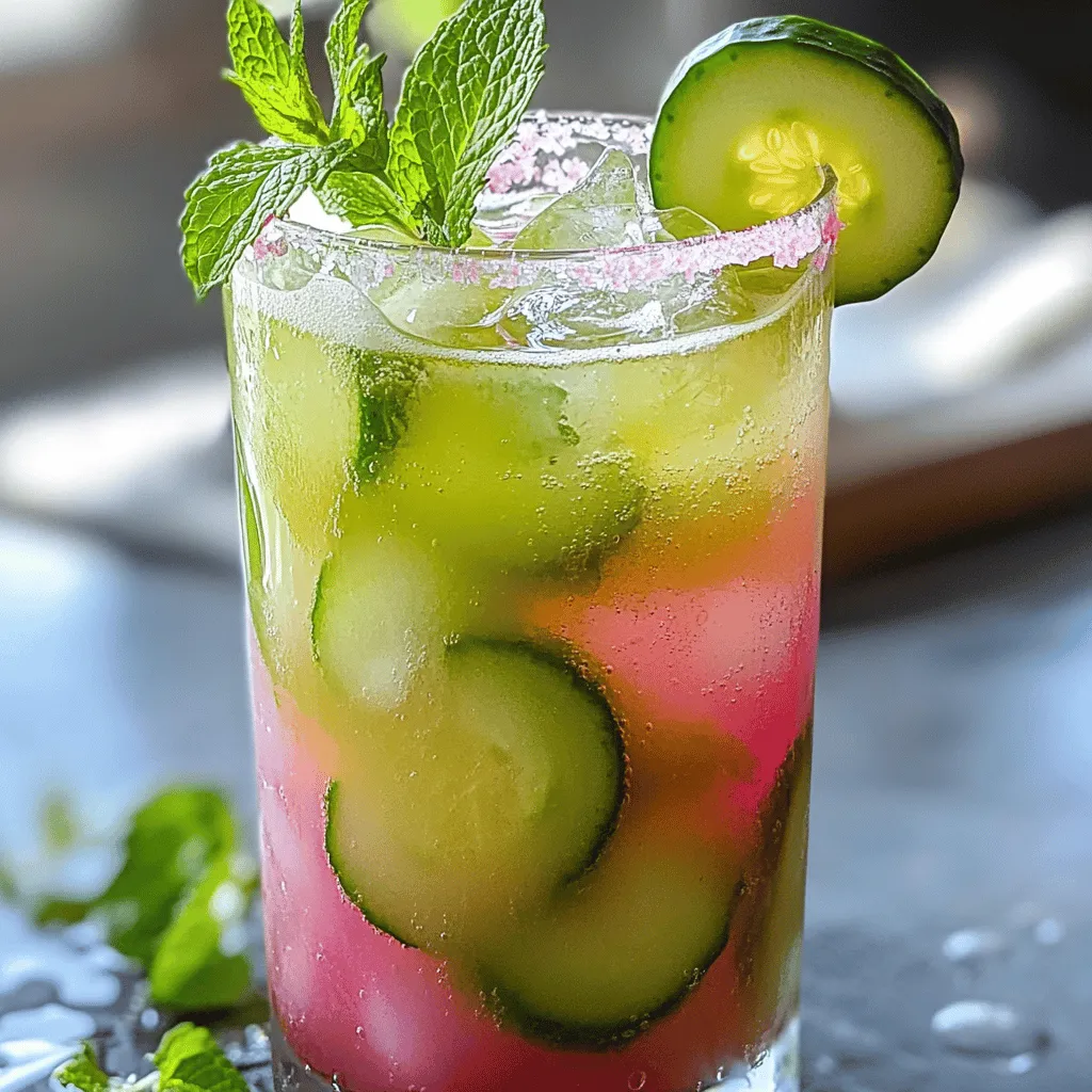 Cucumber Melon Detox Glow Juice Refreshing Health Boost