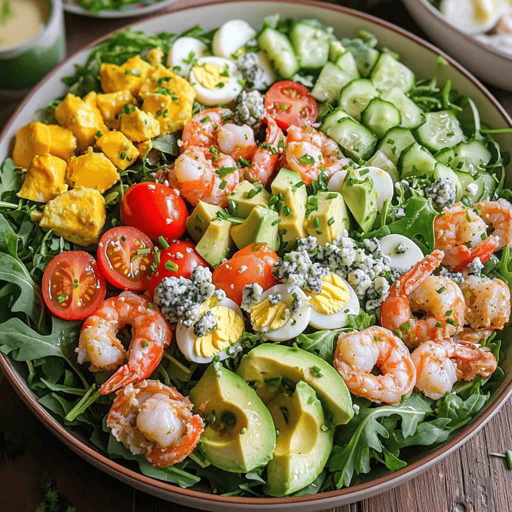 Seafood Cobb Salad Flavorful and Fresh Delight