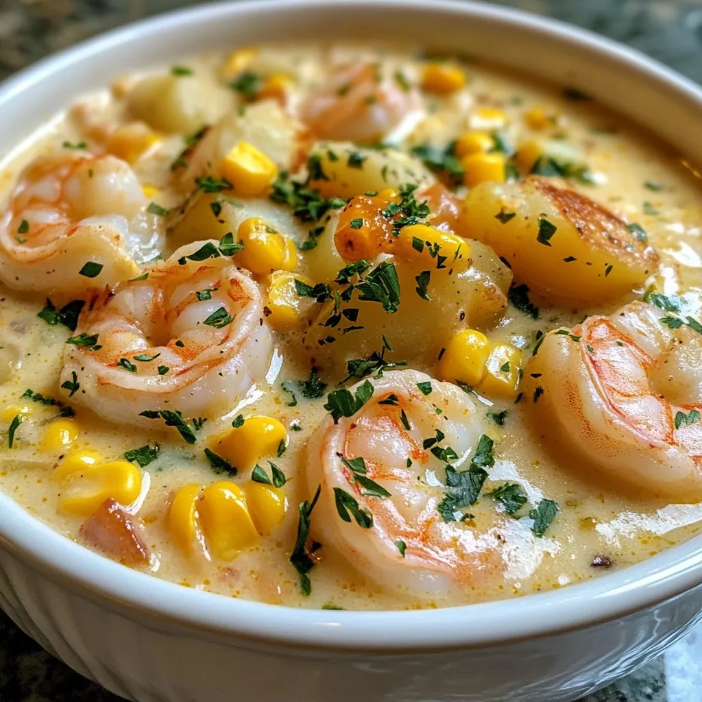 Creamy Shrimp and Corn Chowder Flavorful Comfort Dish