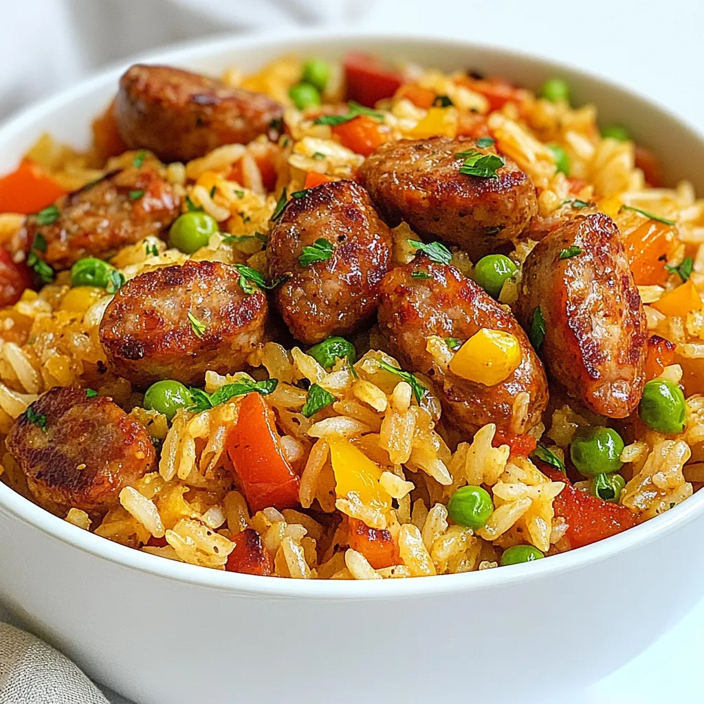 Sausage and Rice Skillet Flavorful One-Pan Meal