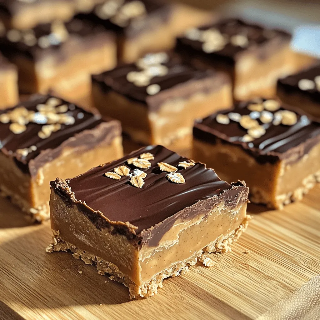 No-Bake Peanut Butter Bars Tasty Treat to Make Fast