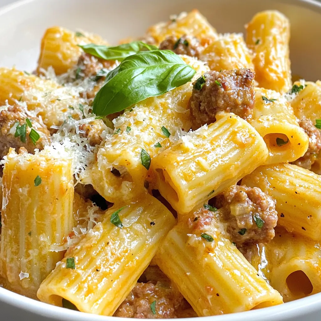 Creamy Italian Sausage Rigatoni Simple Comfort Dish