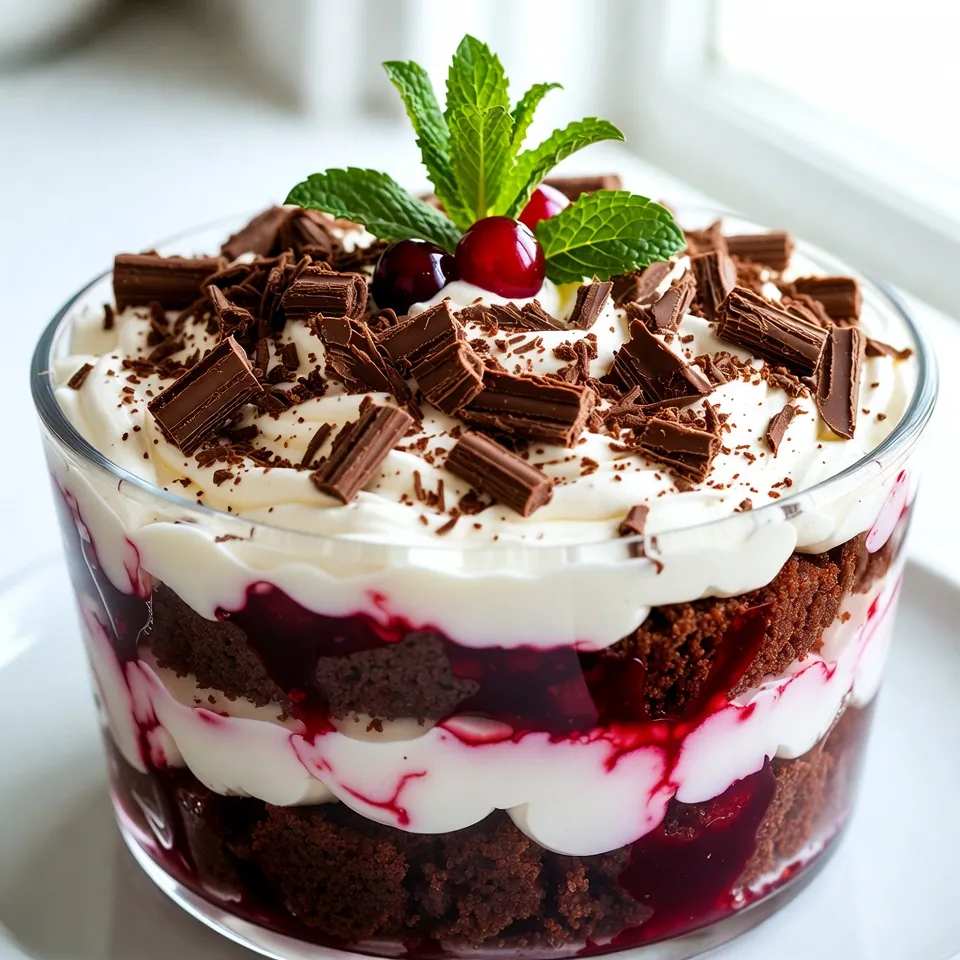 Black Forest Christmas Trifle Delightful Dessert Recipe