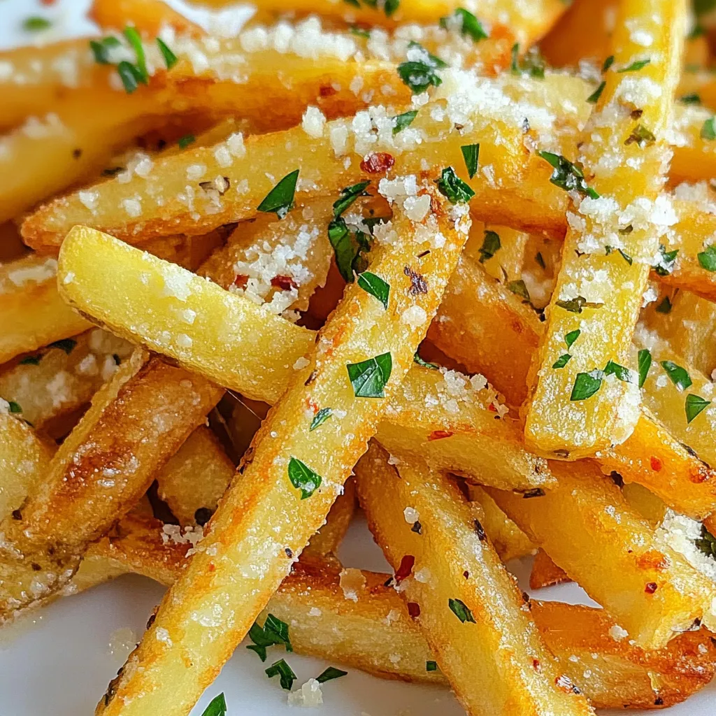 Garlic Parmesan French Fries Crispy and Flavorful Treat