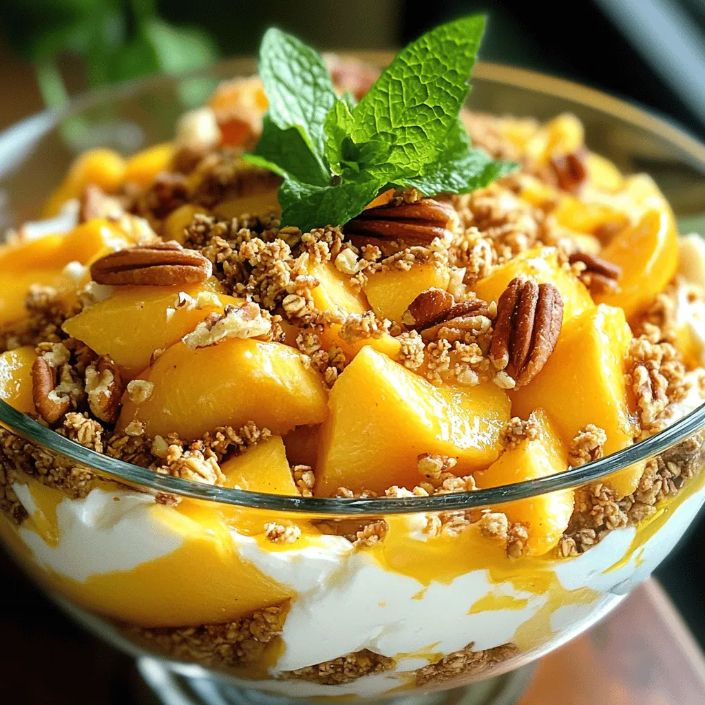 Peach Cobbler Cheesecake Salad Delightful and Creamy