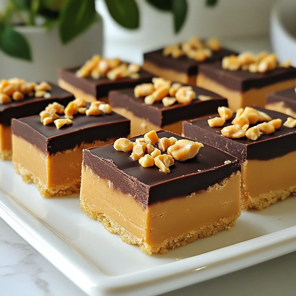 No Bake Peanut Butter Bars Quick and Easy Recipe