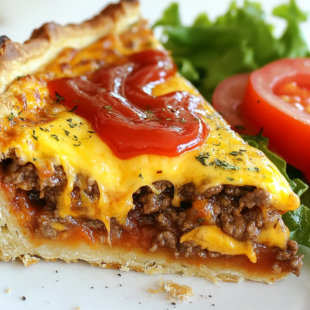 Savory Ultimate Cheeseburger Pie Easy Meal Recipe