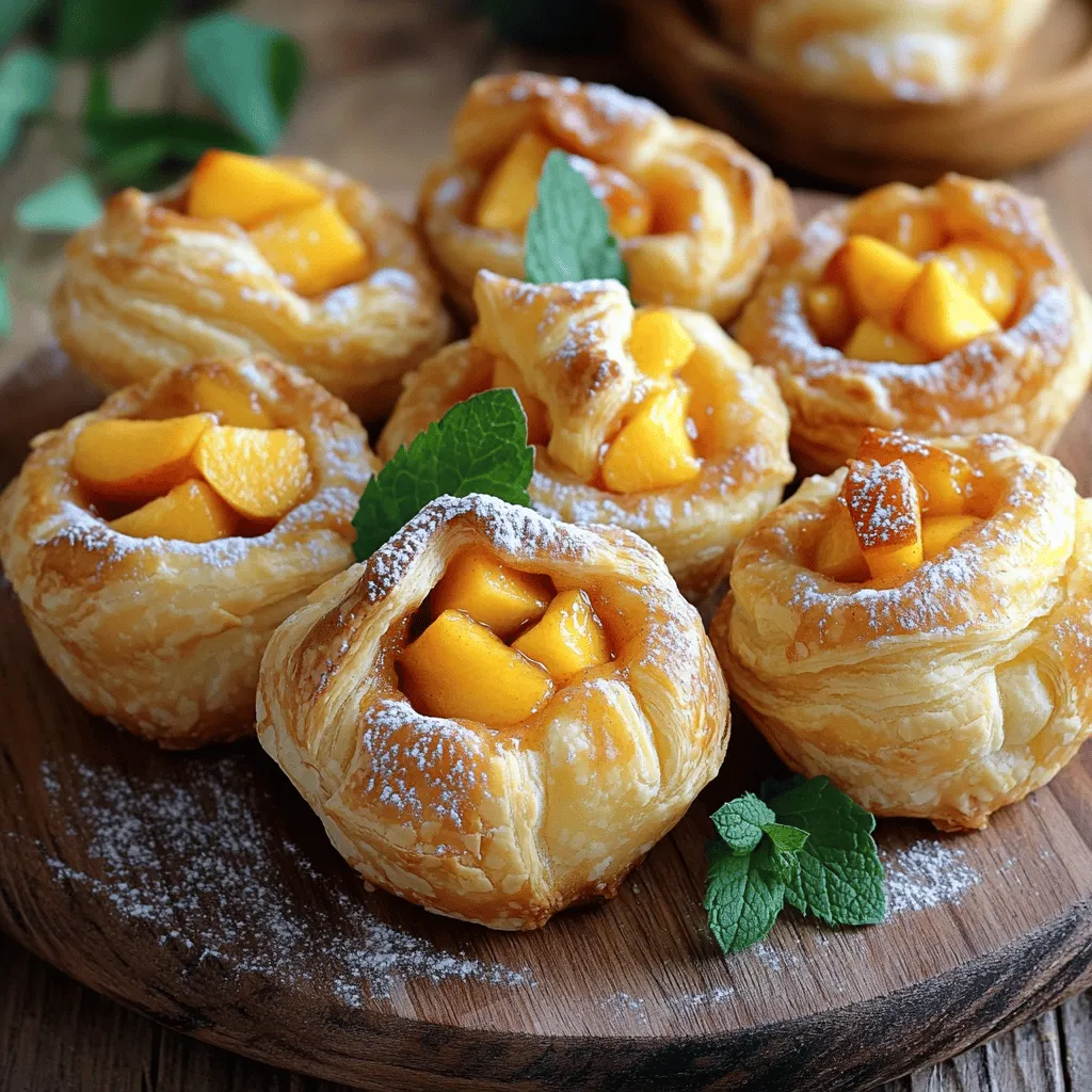 Peach Pie Cruffins Delightful and Easy Dessert Recipe