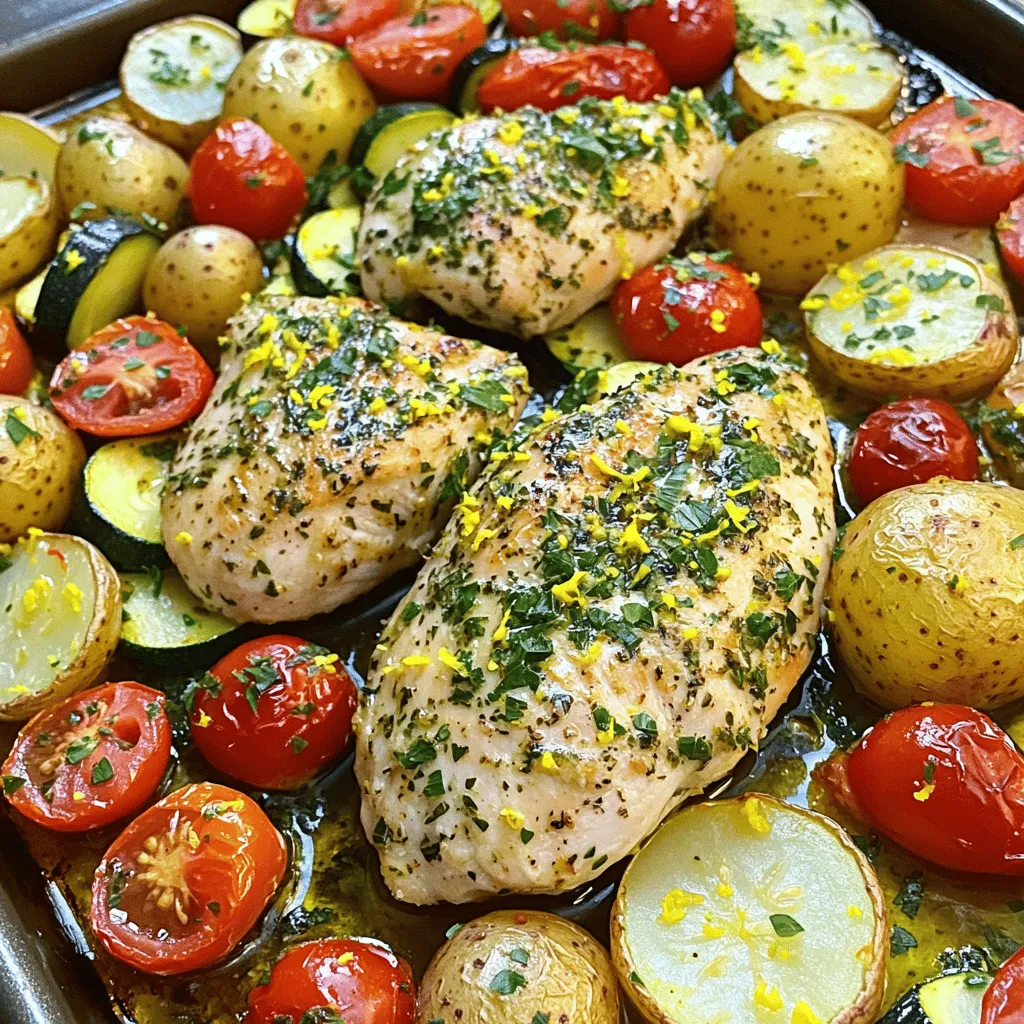 Lemon Herb Chicken &#038; Veggies Sheet Pan Delight