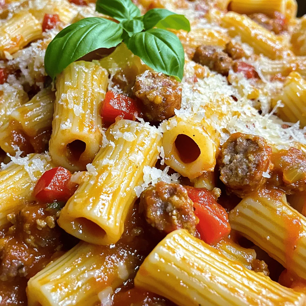 Easy Italian Sausage Rigatoni Flavorful Dinner Delight