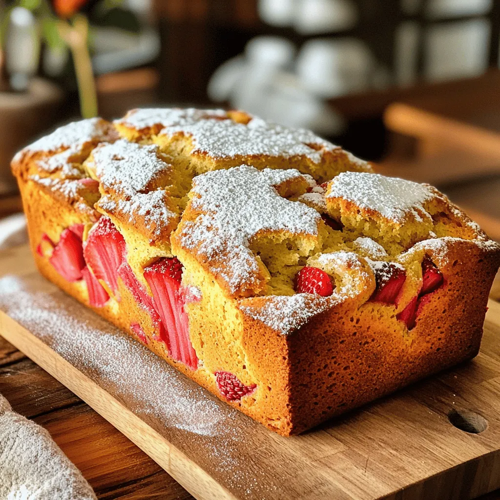 Strawberry Rhubarb Bread Easy and Flavorful Treat