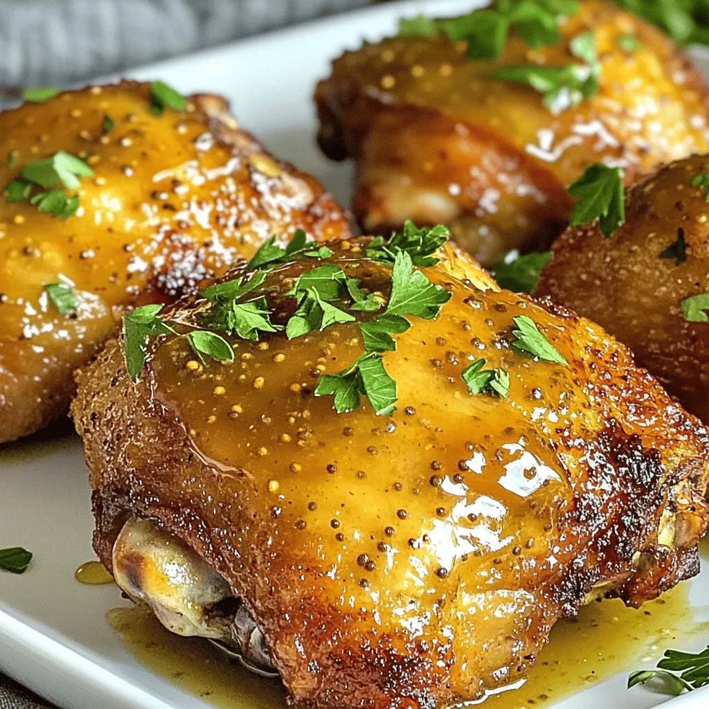 Air Fryer Honey Mustard Chicken Thighs Delight