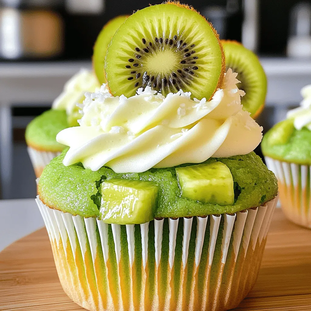 Kiwi Cupcakes Delightful and Fluffy Treats