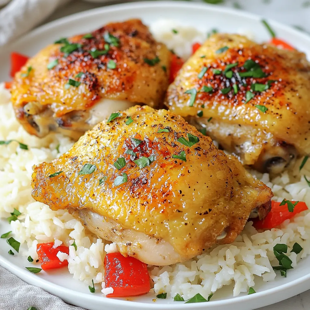 Oven Baked Chicken and Rice Flavorful Family Meal
