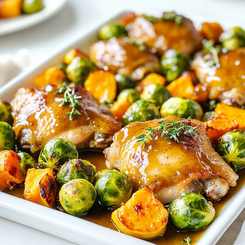 Sheet-Pan Maple Dijon Chicken with Vegetables Delight