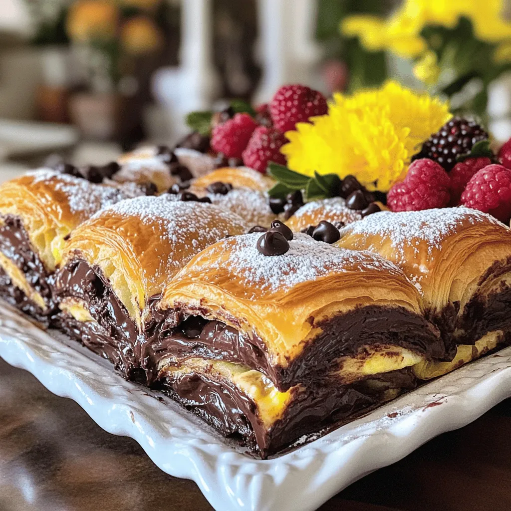 Chocolate Croissant Breakfast Bake Savory Delight