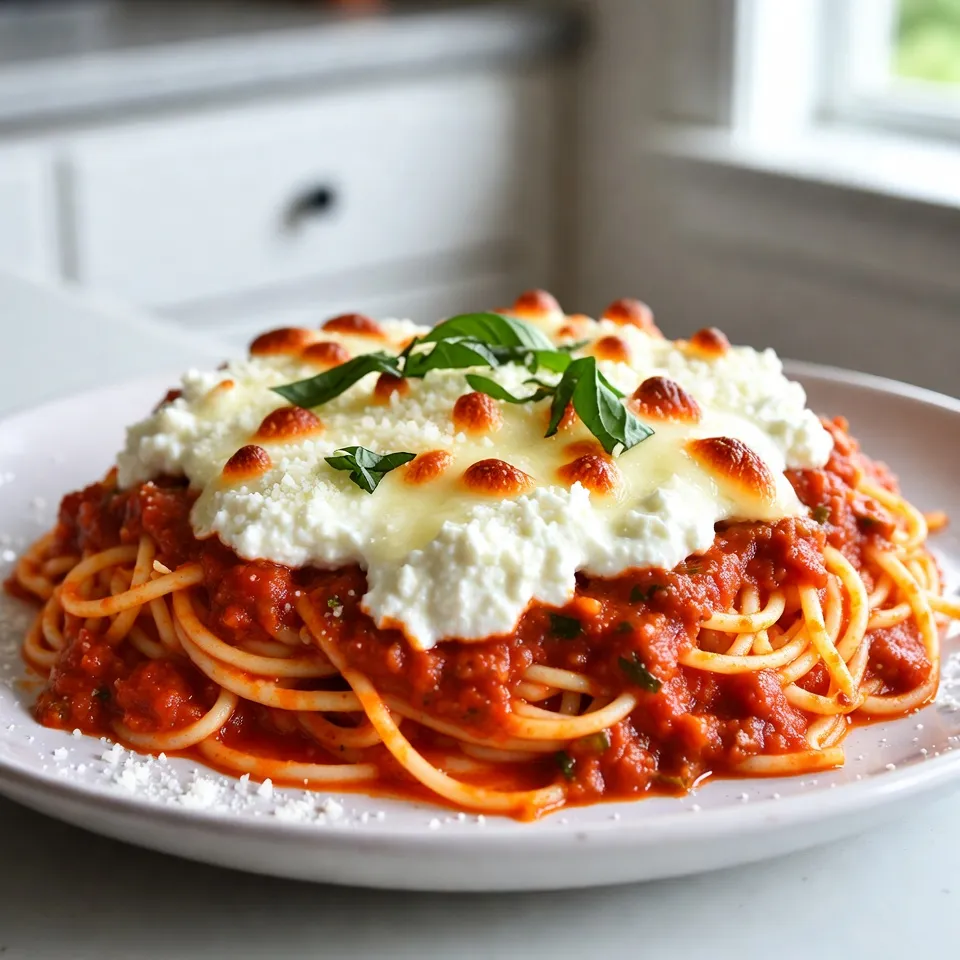 Cheesy Baked Spaghetti Savory and Comforting Meal