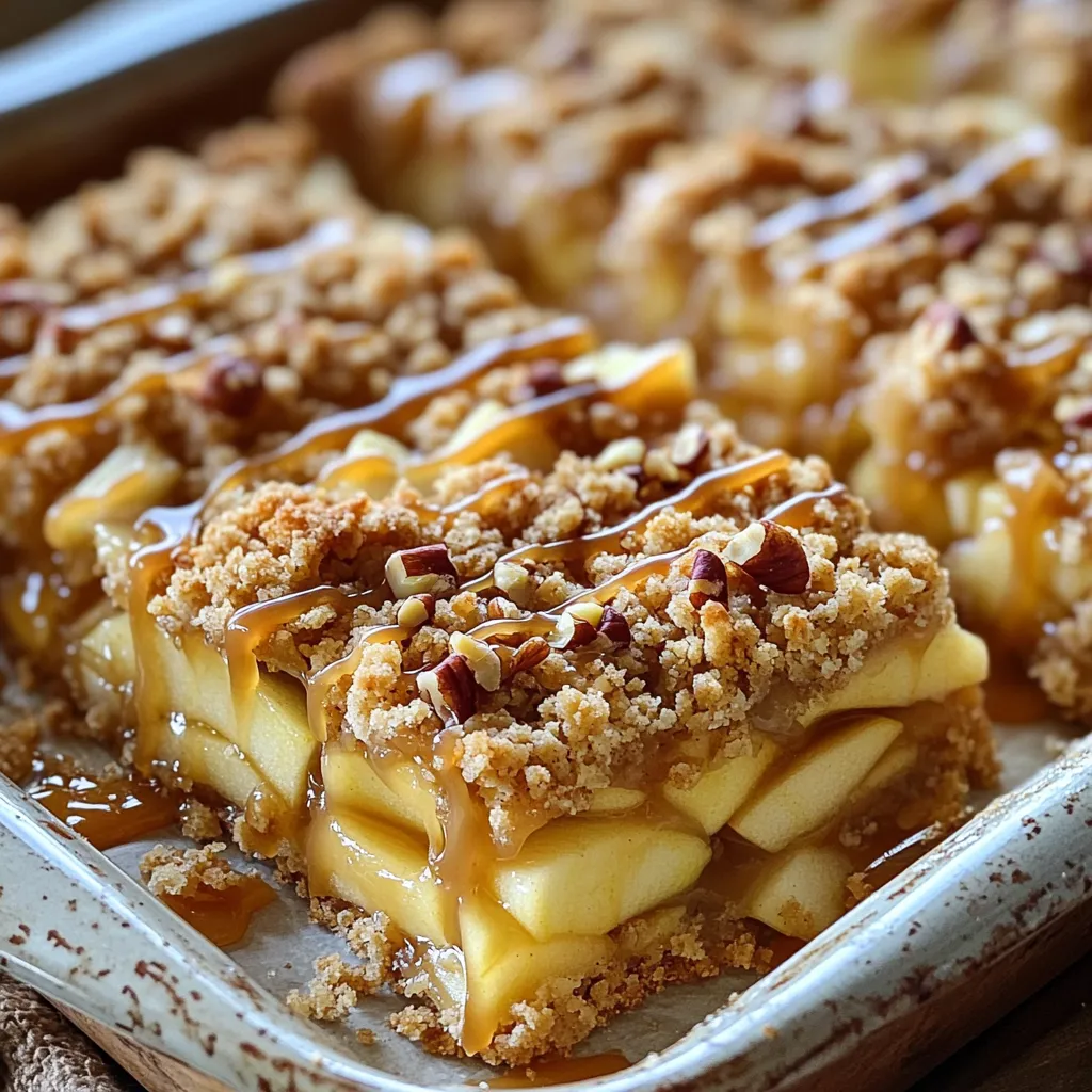 Caramel Apple Crumble Bars Simple Delightful Recipe