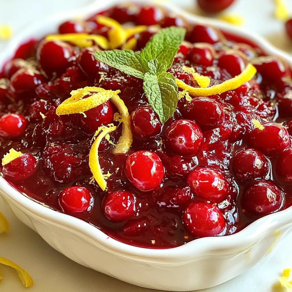 Honey Lemon Cranberry Sauce Tangy and Flavorful Recipe