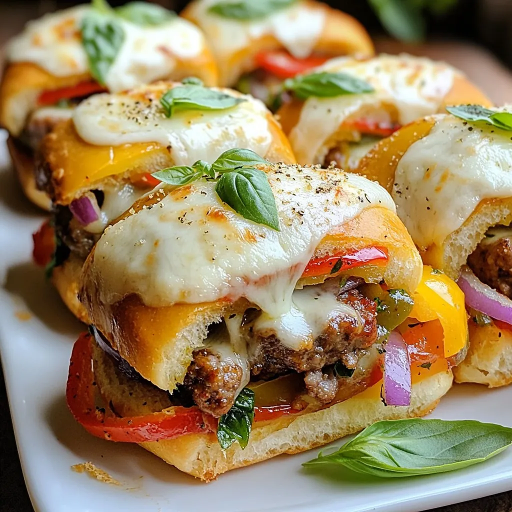 Hot Italian Sub Sliders Flavorful and Easy Recipe
