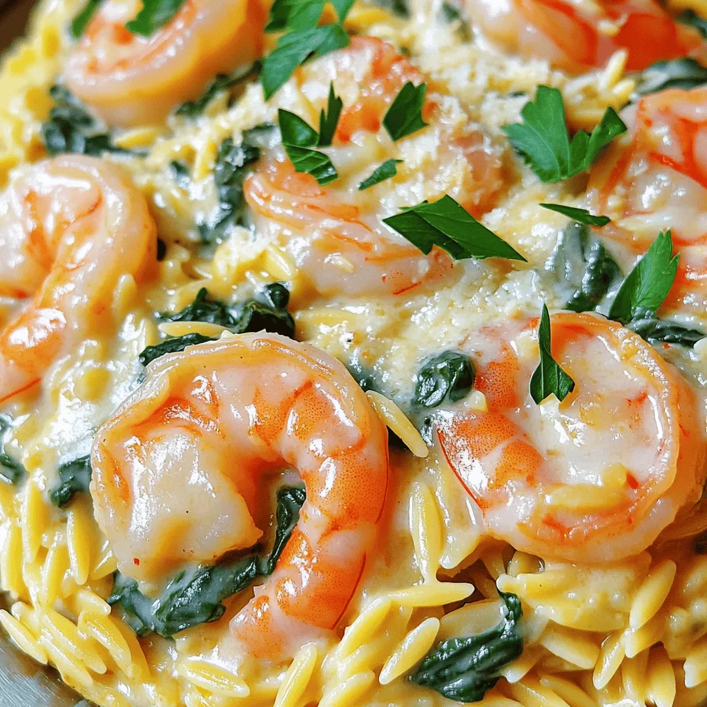 Creamy Garlic Butter Shrimp Orzo Flavorful Delight