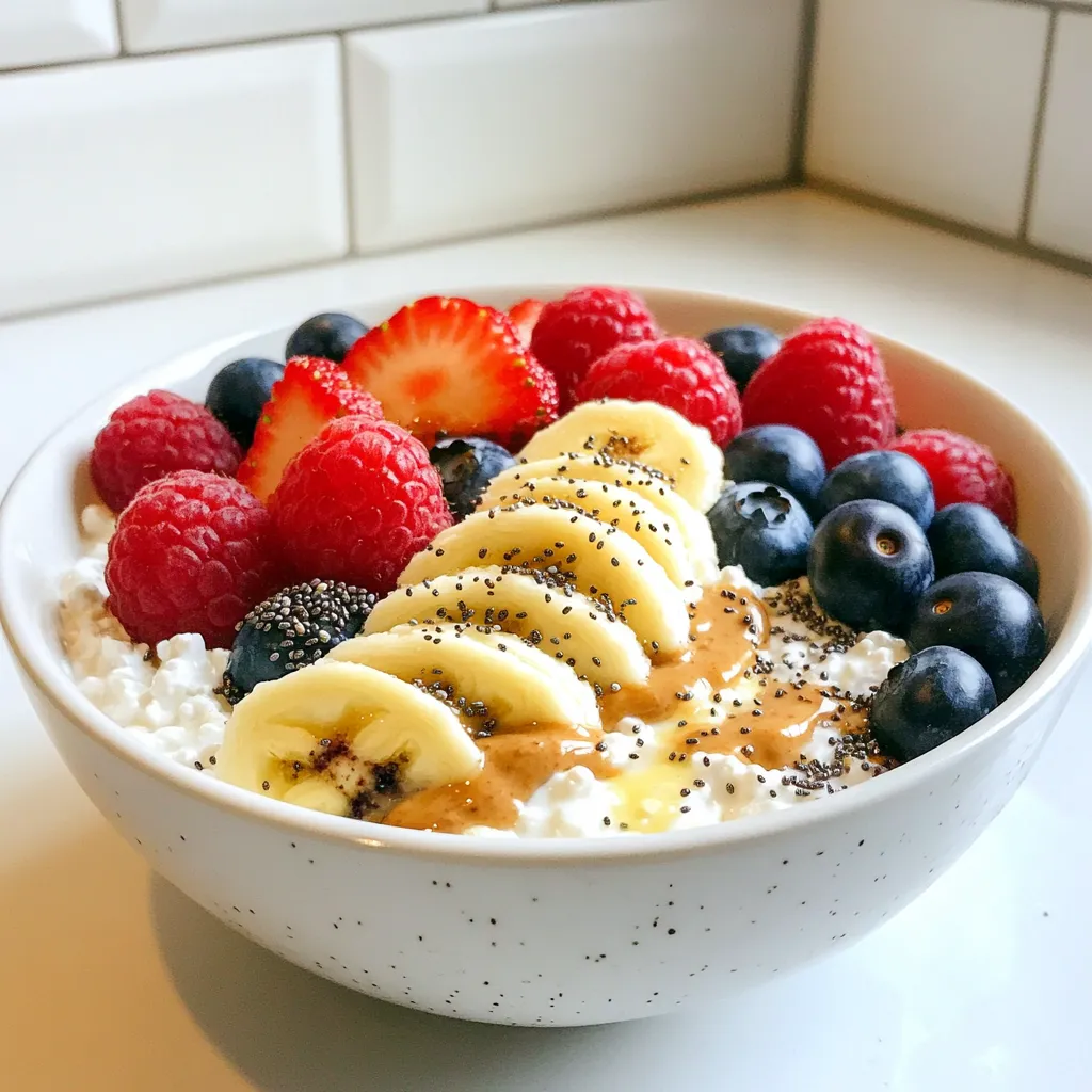 High Protein Cottage Cheese Breakfast Bowl Recipe