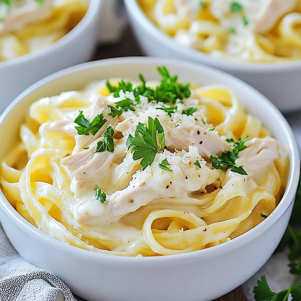 Dump-and-Go Crockpot Chicken Alfredo Simple Dish