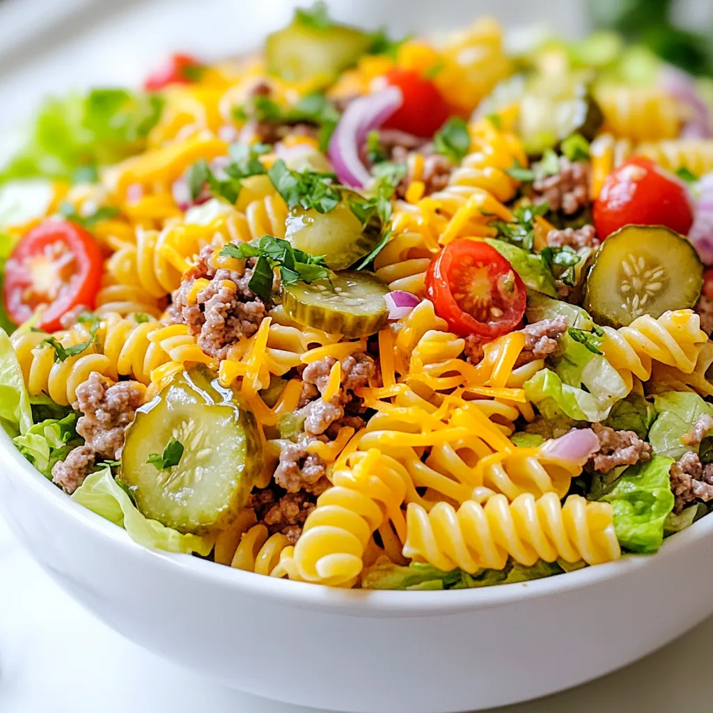 Big Mac Pasta Salad Flavorful and Easy to Make Dish