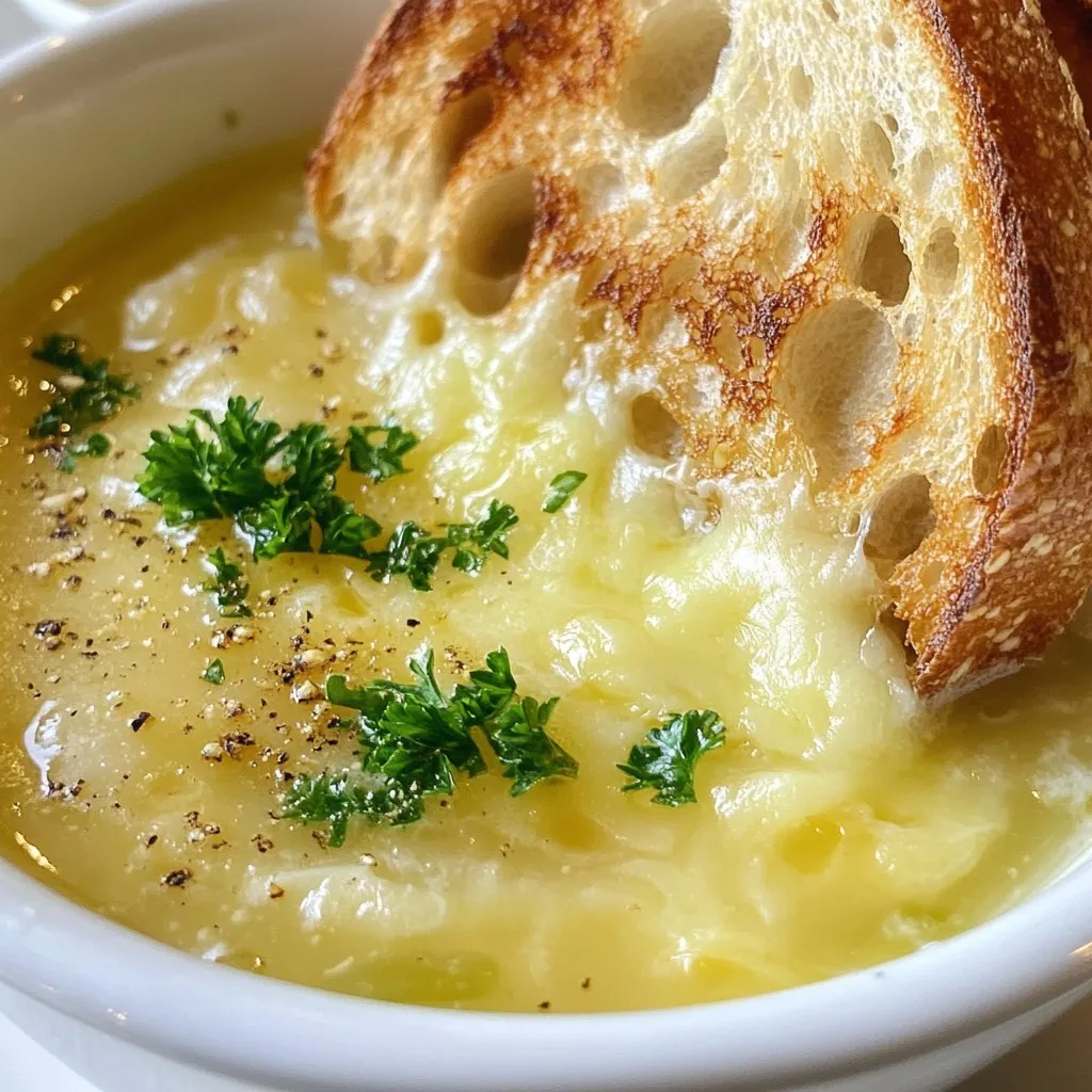 Rustic French Garlic Soup Flavorful and Simple Recipe