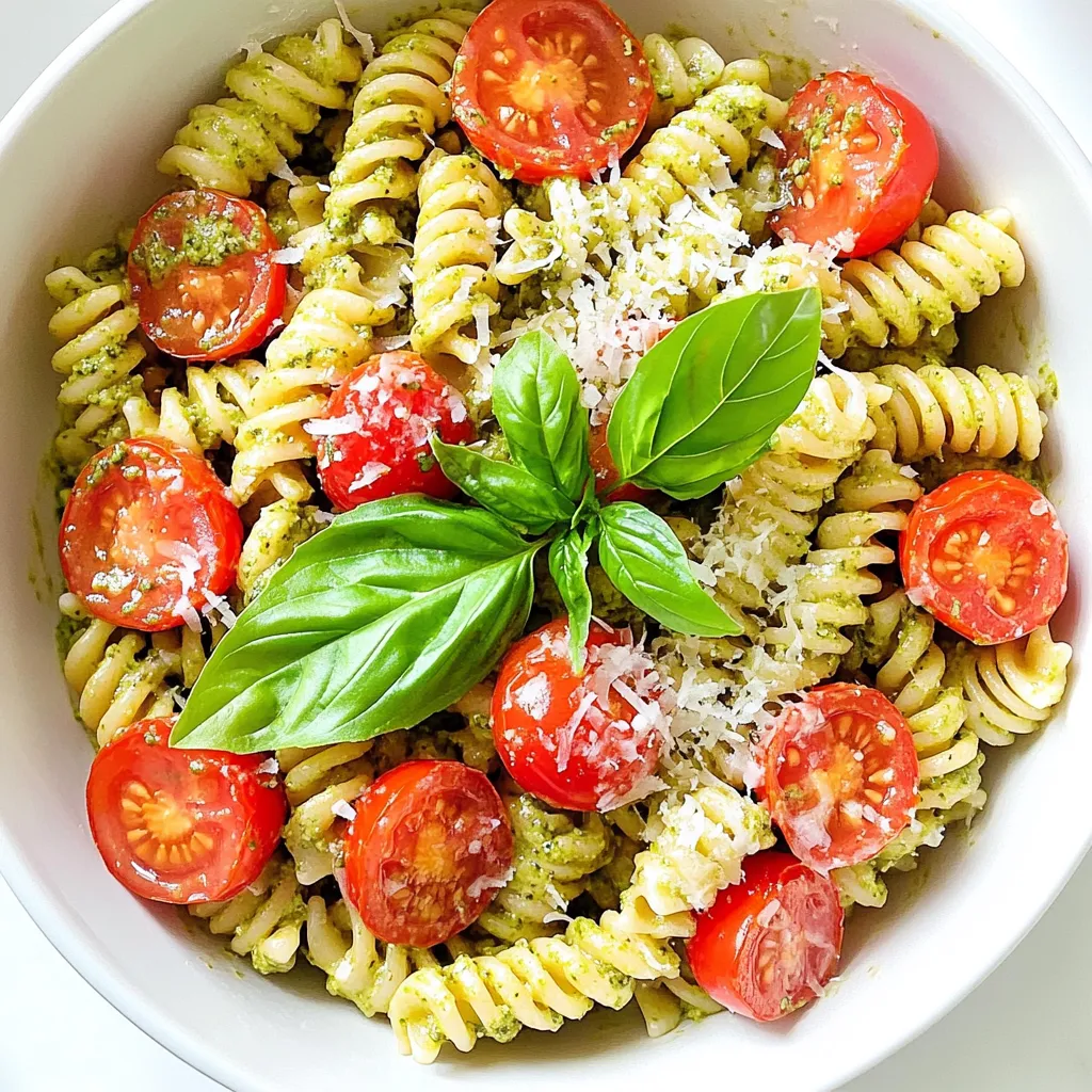 Creamy Tomato Basil Pesto Pasta Quick and Easy Recipe