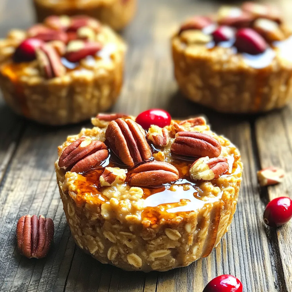 Maple Pecan Baked Oatmeal Cups Tasty Breakfast Treat