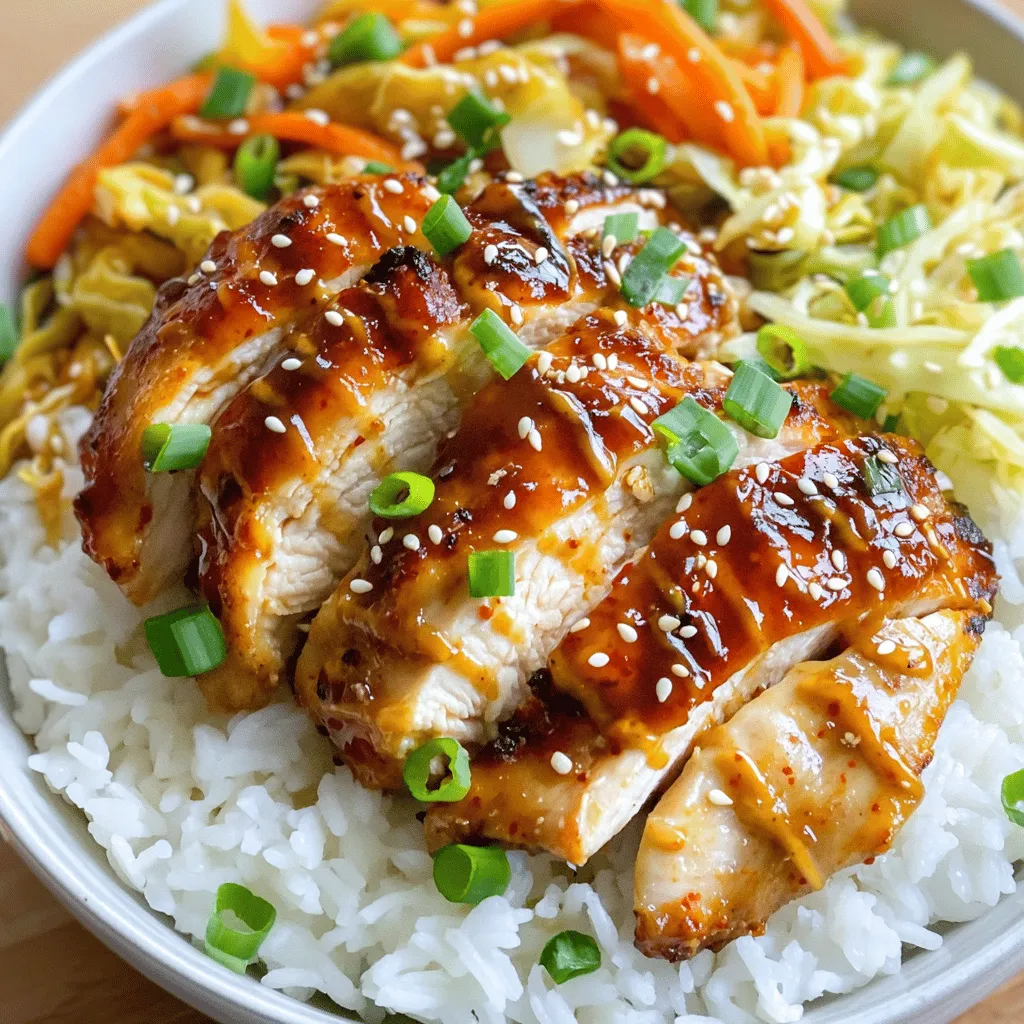 Easy Korean BBQ Chicken Rice Bowl Delightful Meal