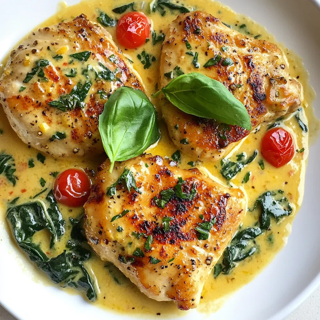 Creamy Garlic Tuscan Chicken Irresistible Flavor Packed