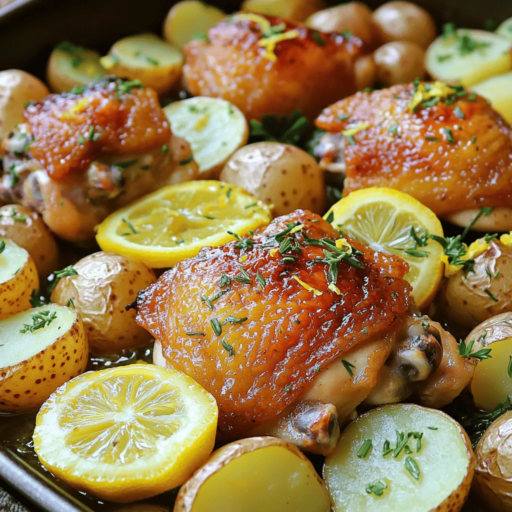 One-Pan Lemon Herb Chicken &#038; Potatoes Delight
